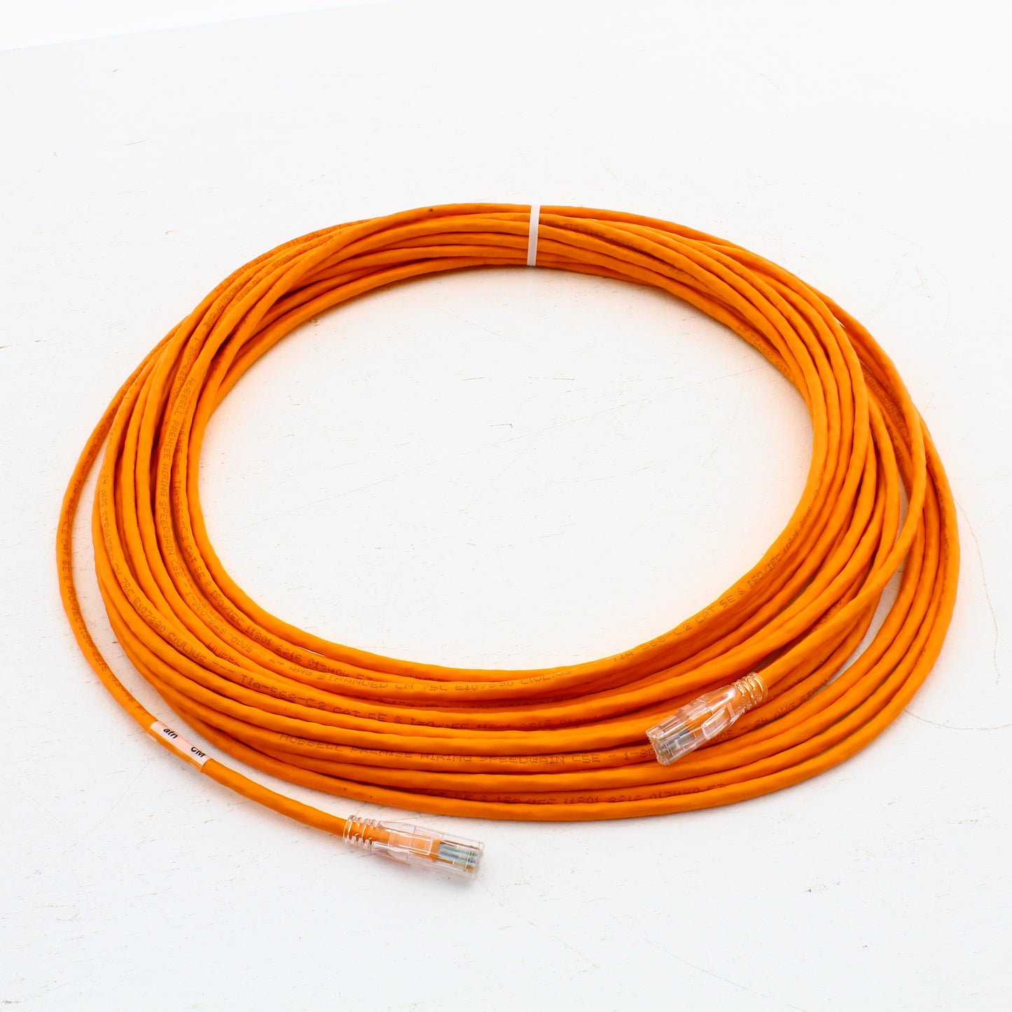 Hubbell HC5EOR50 Cat5e Orange 50ft Patch Cord Ethernet Cable Data Center Network