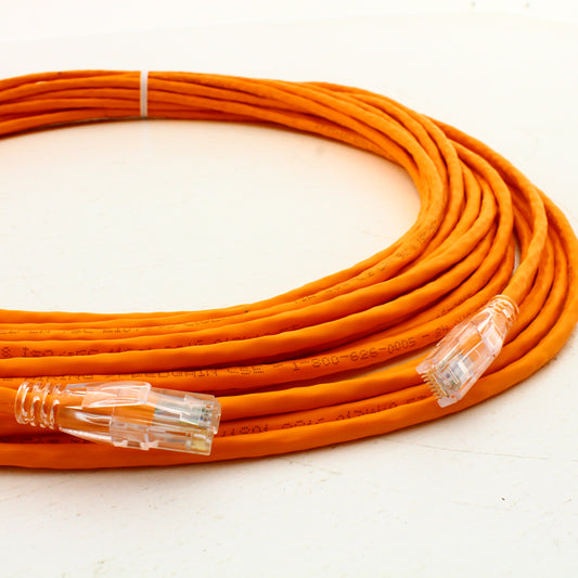Hubbell HC5EOR50 Cat5e Orange 50ft Patch Cord Ethernet Cable Data Center Network