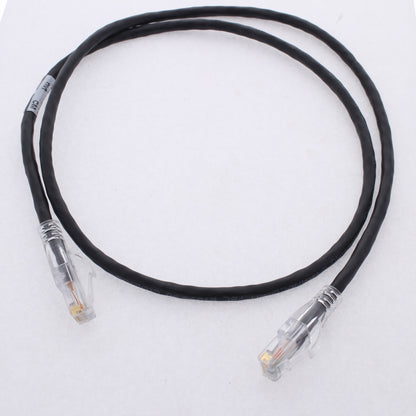 Hubbell HC5EBK03 Cat5e Black 3ft Patch Cord Ethernet Cable Data Center Network
