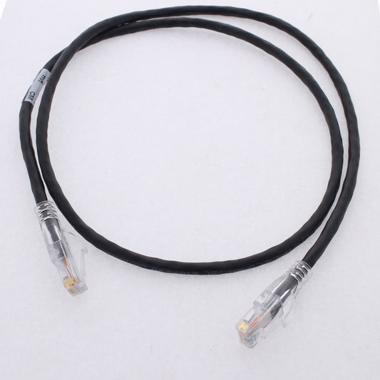Hubbell HC5EBK03 Cat5e Black 3ft Patch Cord Ethernet Cable Data Center Network
