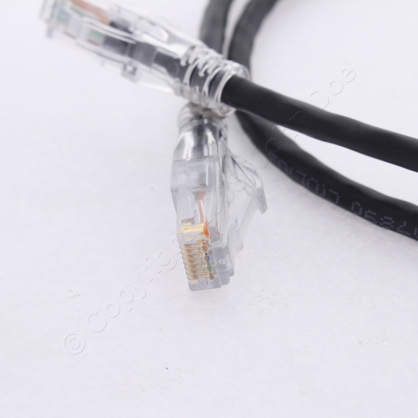 Hubbell HC5EBK03 Cat5e Black 3ft Patch Cord Ethernet Cable Data Center Network