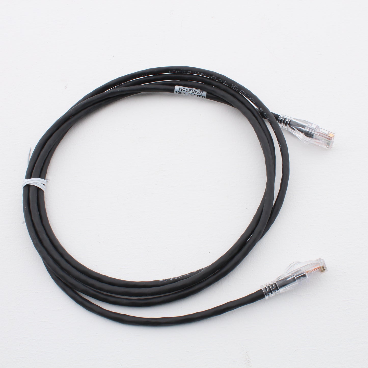 Hubbell HC5EBK07 Cat5e Black 7ft Patch Cord Ethernet Cable Data Center Network