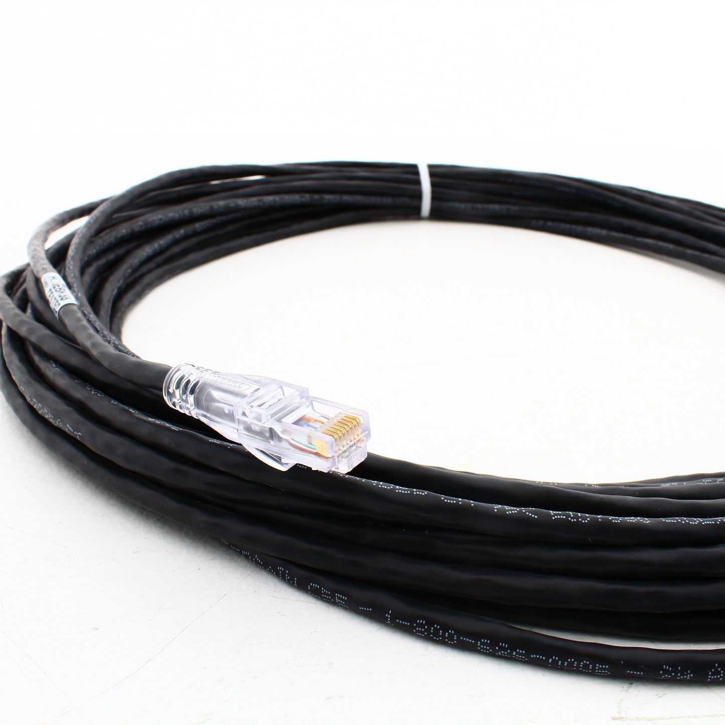 Hubbell Patch Cord Cat 5e Black 55 Ft LAN Ethernet Network Cable HC5EBK55