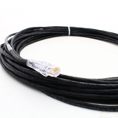 Hubbell Patch Cord Cat 5e Black 55 Ft LAN Ethernet Network Cable HC5EBK55