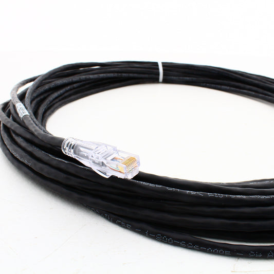 Hubbell Patch Cord Cat 5e Black 55 Ft LAN Ethernet Network Cable HC5EBK55
