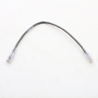 Hubbell HC5EGY01 Cat5e Gray 1ft Ethernet Patch Cord Cable Data Center Network