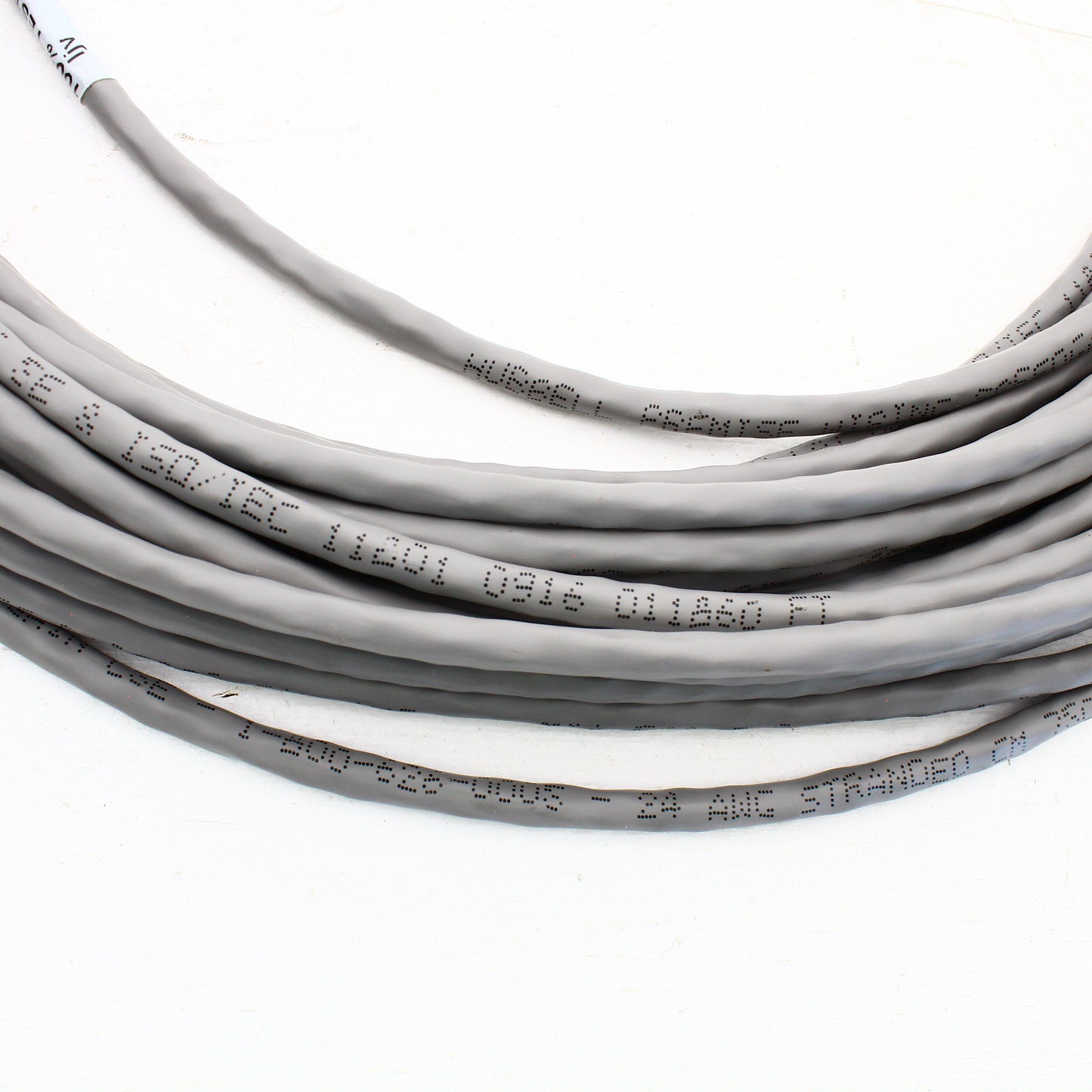 Hubbell Patch Cord Cat 5e Gray 60 Ft LAN Ethernet Network Cable HC5EGY60