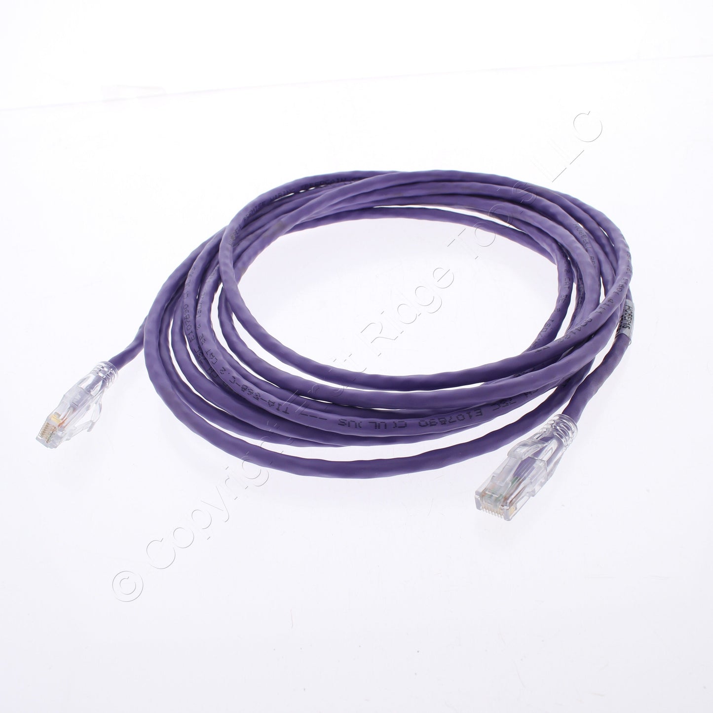 Hubbell HC5EP15 Cat5e Purple 15ft Patch Cord Ethernet Cable Data Center Network