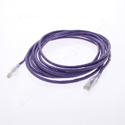 Hubbell HC5EP15 Cat5e Purple 15ft Patch Cord Ethernet Cable Data Center Network