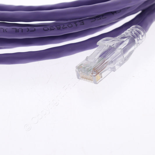 Hubbell HC5EP15 Cat5e Purple 15ft Patch Cord Ethernet Cable Data Center Network