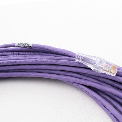 Hubbell Patch Cord Cat 5e Purple 80 Ft LAN Ethernet Network Cable HC5EP80