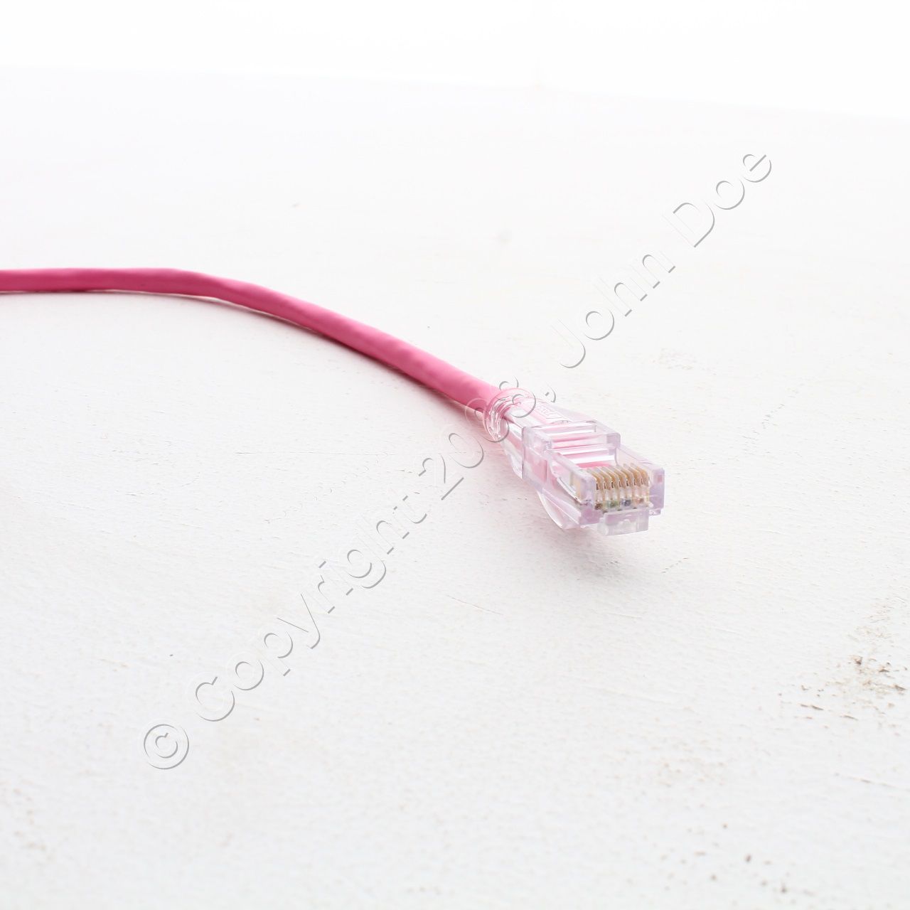 Hubbell HC5EPK01 Cat5e Pink 1ft Ethernet Patch Cord Cable Data Center Network