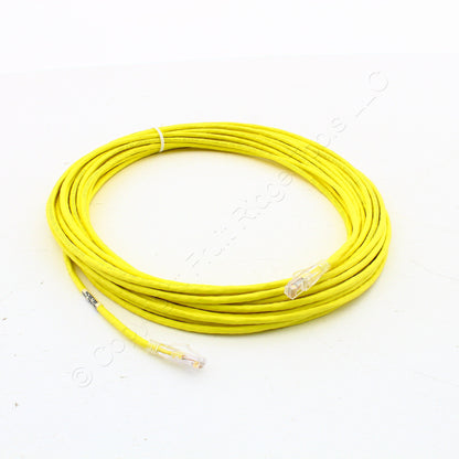 Hubbell Patch Cord Cat 5e Yellow 55 Ft LAN Ethernet Network Cable HC5EY55