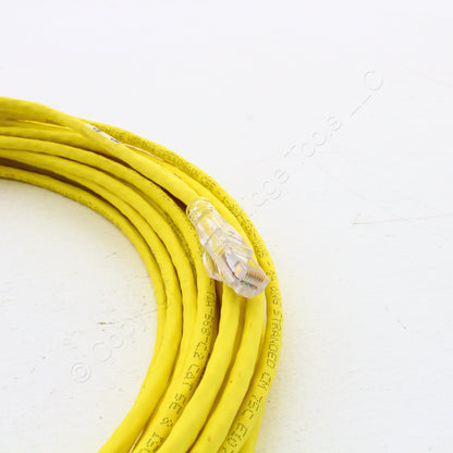 Hubbell Patch Cord Cat 5e Yellow 55 Ft LAN Ethernet Network Cable HC5EY55