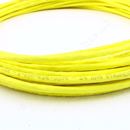 Hubbell Patch Cord Cat 5e Yellow 55 Ft LAN Ethernet Network Cable HC5EY55
