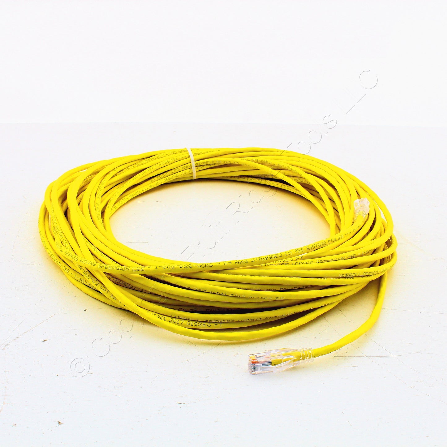 Hubbell Patch Cord Cat 5e Yellow 95 Ft LAN Ethernet Network Cable HC5EY95
