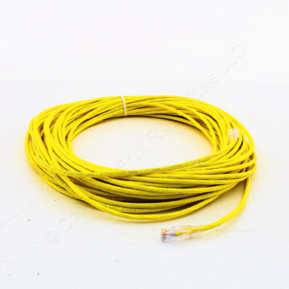Hubbell Patch Cord Cat 5e Yellow 95 Ft LAN Ethernet Network Cable HC5EY95