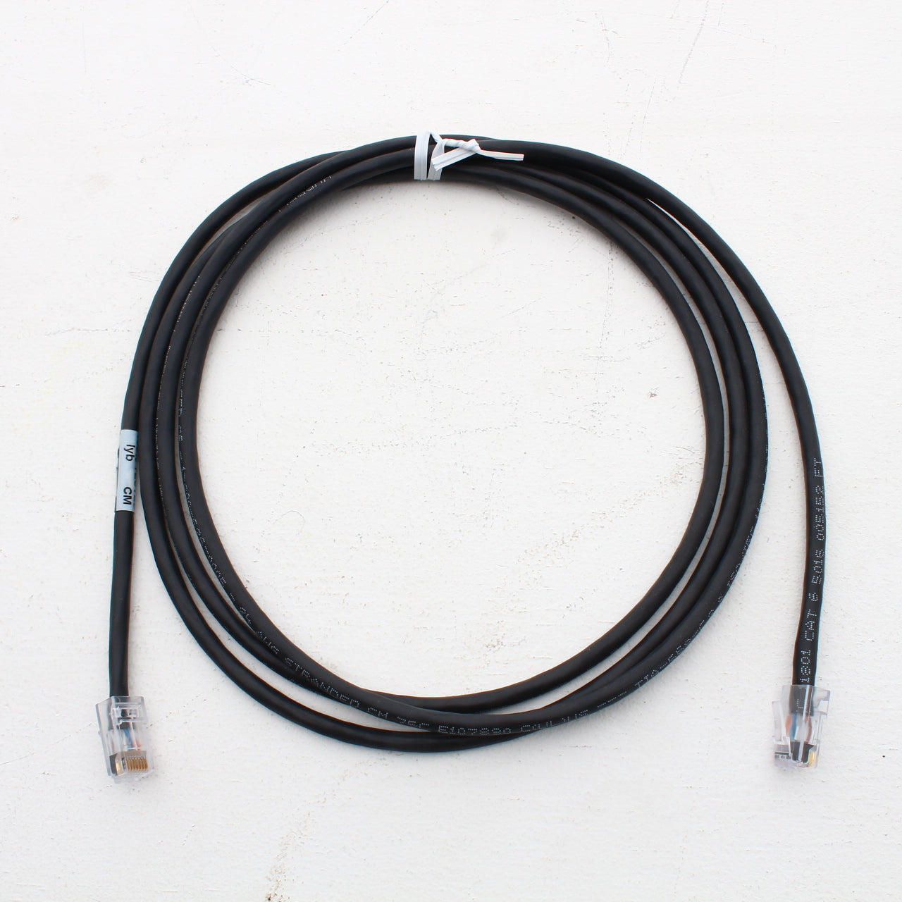 Hubbell HC6BK07NB Black 7ft Ethernet Patch Cord Cat6 Cable Data Network Noboots