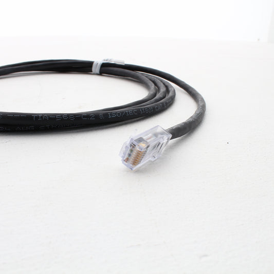 Hubbell HC6BK07NB Black 7ft Ethernet Patch Cord Cat6 Cable Data Network Noboots