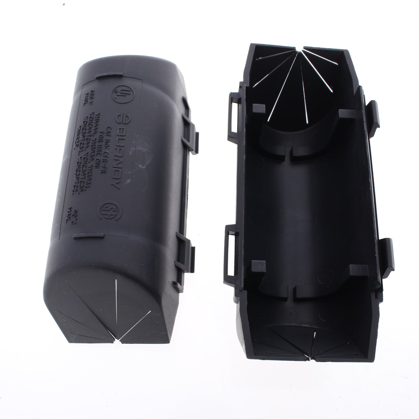 Hubbell Black H-Tap Cover Fire Rtd Fits HYH3931 HYH3939 Compression Crimpit HCFR