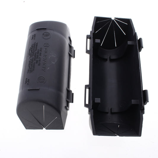 Hubbell Black H-Tap Cover Fire Rtd Fits HYH3931 HYH3939 Compression Crimpit HCFR