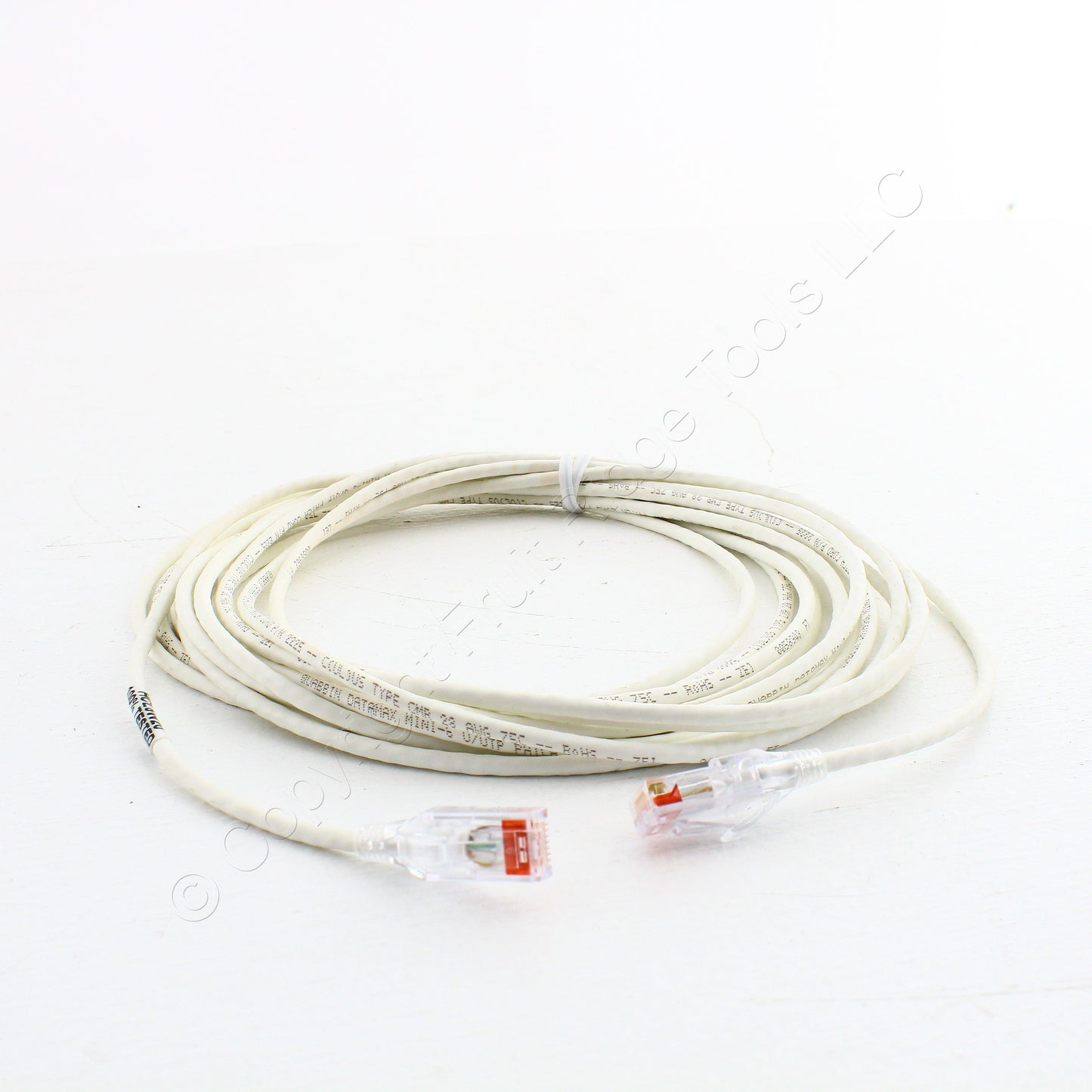 Hubbell HCL6W20 Cat6 White 20ft Ethernet Network Cable Low Diameter Patch Cord