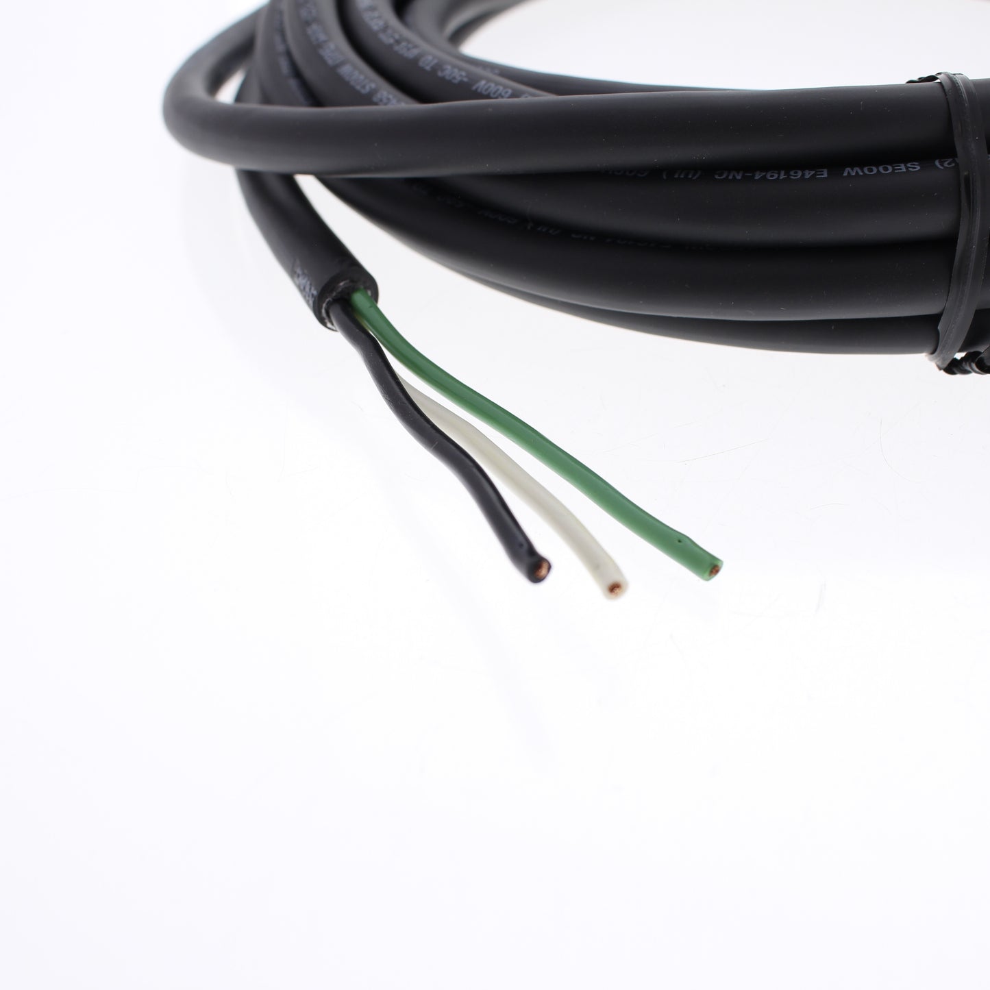 3 Hubbell 20' Mini-Quick Female Plug Straight Cables #16/3 AWG STOOW HCMS03120