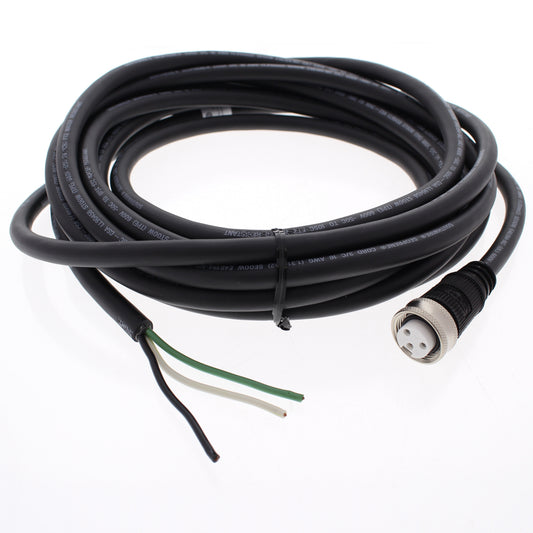 Hubbell 20' Mini-Quick Female Plug Straight Cable #16/3 AWG STOOW R/A HCMS03120