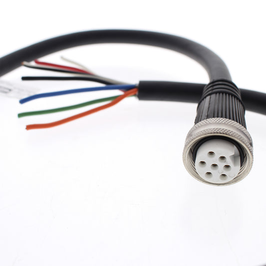 Hubbell Mini-Quick Cable Female Plug 6P7W Quick-Connect 16AWG 10A 3 Ft HCMS07103