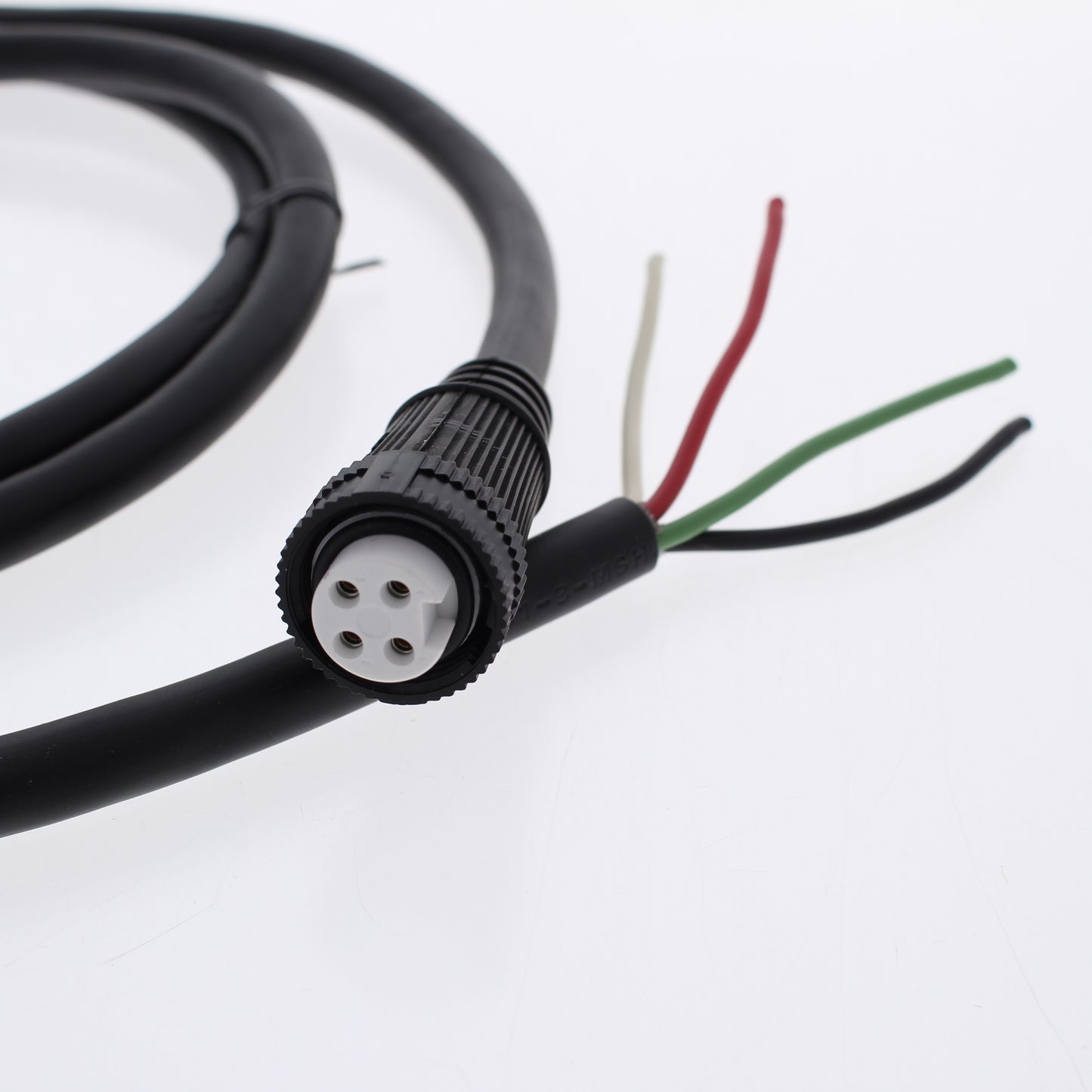 Hubbell Mini-Quick Cable Female Plug 3P4W Quick-Connect 16AWG 12A 6 Ft HCNS04106