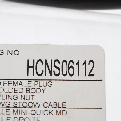 Hubbell Mini-Quick Cable Female Plug 5P6W Quick-Connect 16AWG 10A 12Ft HCNS06112