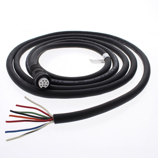 Hubbell Mini-Quick Cable Female Plug 7P8W Quick-Connect 16AWG 9A 12 Ft HCNS08112