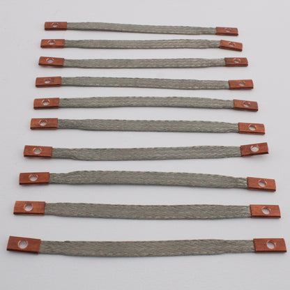 10 Hubbell 9" Braided Jumper Straps Grounding Bonding Cable 6AWG HGBBD9S10
