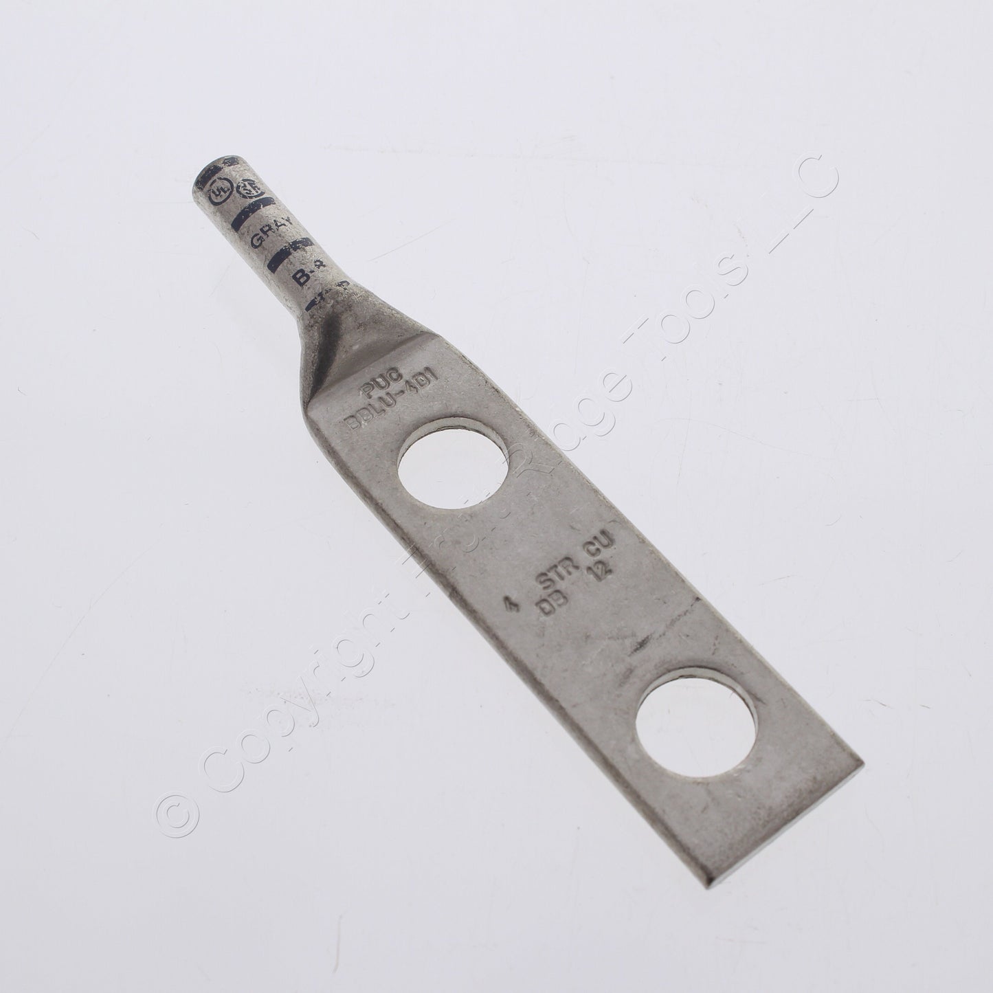 Penn Union Grounding Bonding Compression Lug 4AWG 1/2" Holes Gray #8 HGBBLU-4D1