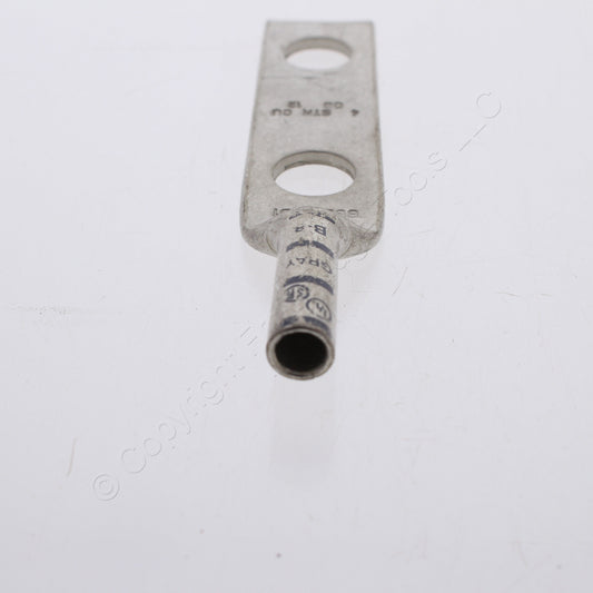 Penn Union Grounding Bonding Compression Lug 4AWG 1/2" Holes Gray #8 HGBBLU-4D1