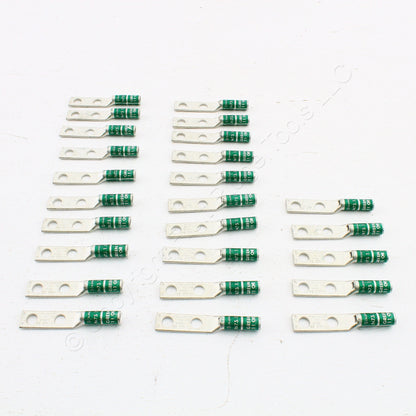 25 Hubbell Bonding Grounding Compression Lugs 1AWG 3/8" Holes Green #11 HGBL01DB