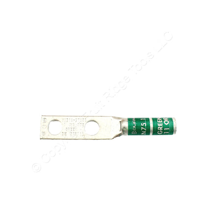 25 Hubbell Bonding Grounding Compression Lugs 1AWG 3/8" Holes Green #11 HGBL01DB
