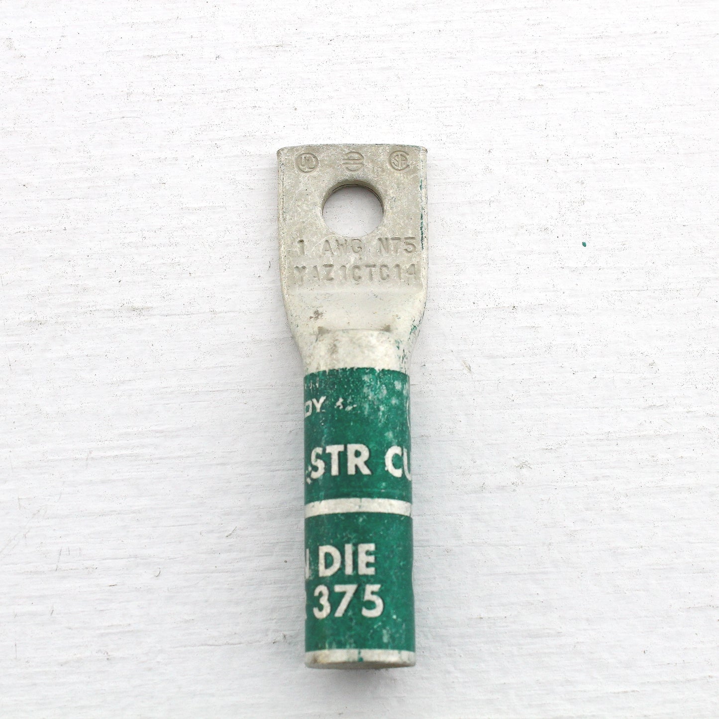 25 Hubbell Bonding Grounding Compression Lugs 1AWG  1/4" Hole Green #11 HGBL01S