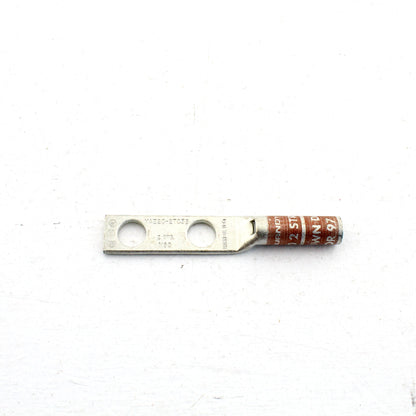 Hubbell HGBL02DB Bonding #10 Grounding Compression Lug 2AWG 3/8" Hole Brown 25pc