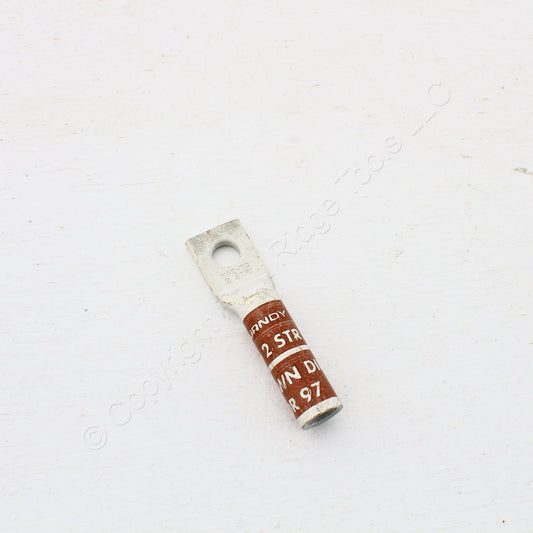 25 Hubbell Bonding Grounding Compression Lugs 2AWG 1/4" Hole Brown #10 HGBL02S