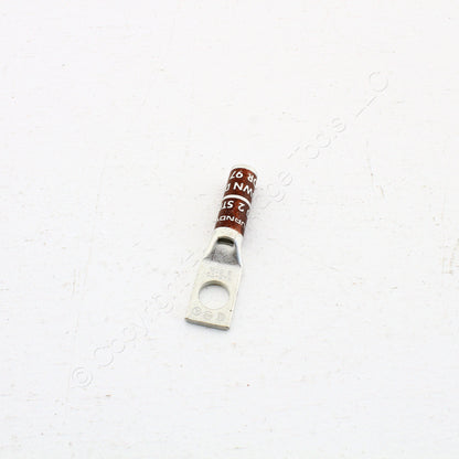 25 Hubbell Bonding Grounding Compression Lugs 2AWG 3/8" Hole Brown #10 HGBL02SA