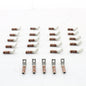 25 Hubbell Bonding Ground Compression Lugs 45� 2AWG 1/4" Hole Brown #10 HGBL02SF