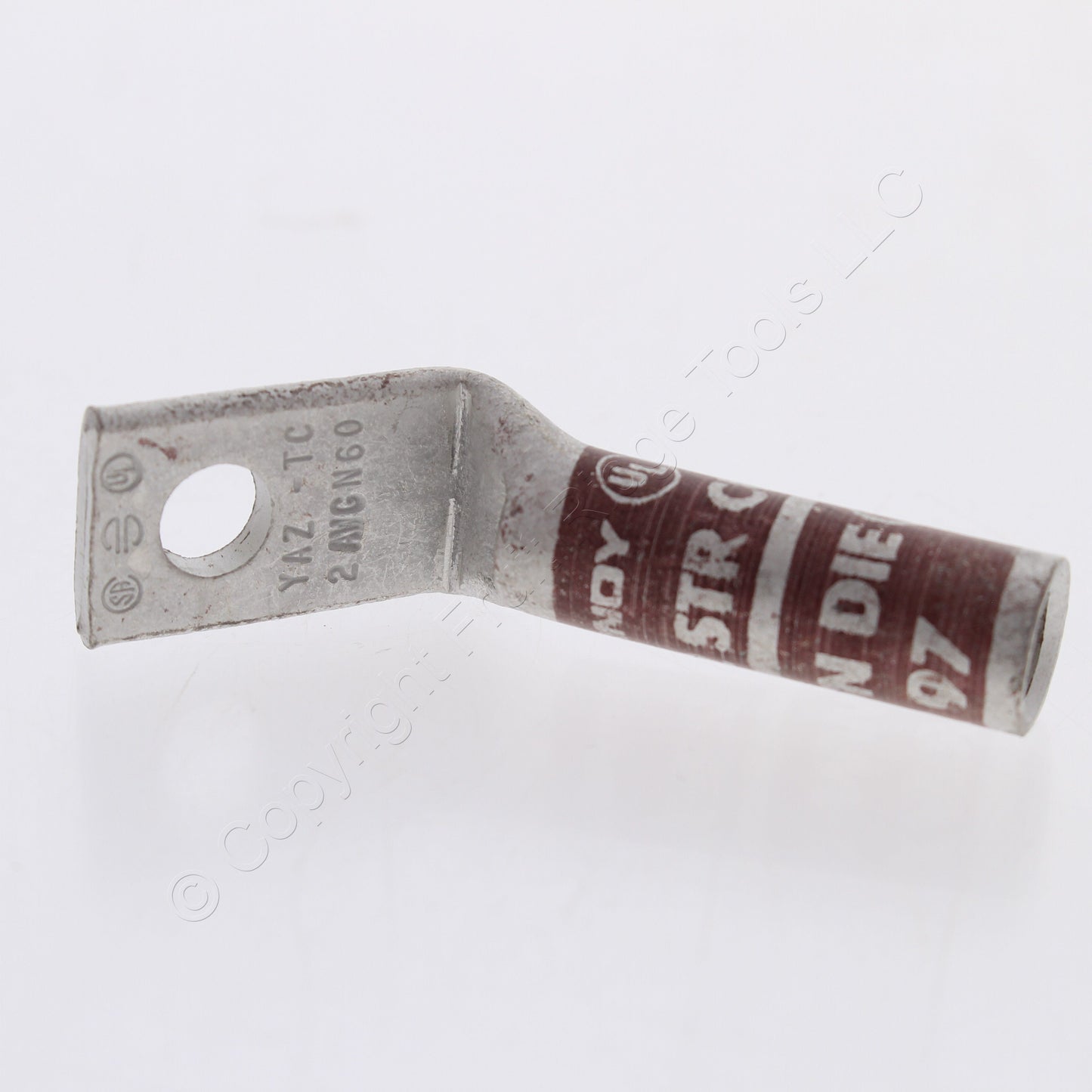 Hubbell Bonding Grounding Compression Lug 45� 2AWG 1/4" Hole Brown #10 HGBL02SF