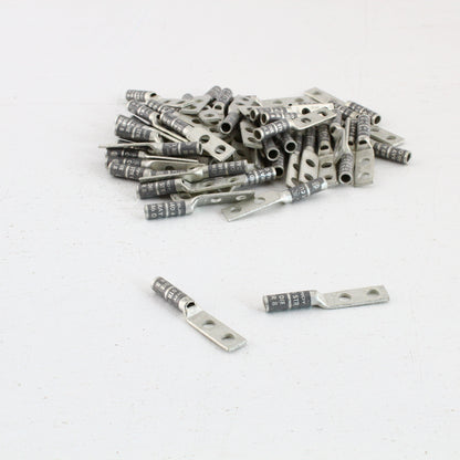 50 Hubbell Bonding Grounding Compression Lugs 4AWG 1/4" Holes Gray #8 HGBL04D