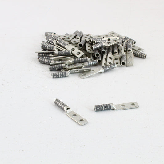 50 Hubbell Bonding Grounding Compression Lugs 4AWG 1/4" Holes Gray #8 HGBL04D