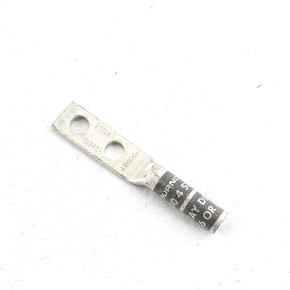 50 Hubbell Bonding Grounding Compression Lugs 4AWG 1/4" Holes Gray #8 HGBL04D