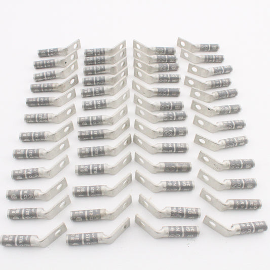 50 Hubbell Bonding Grounding Compression Lugs 45� 4AWG 1/4"Hole Gray #8 HGBL04SF