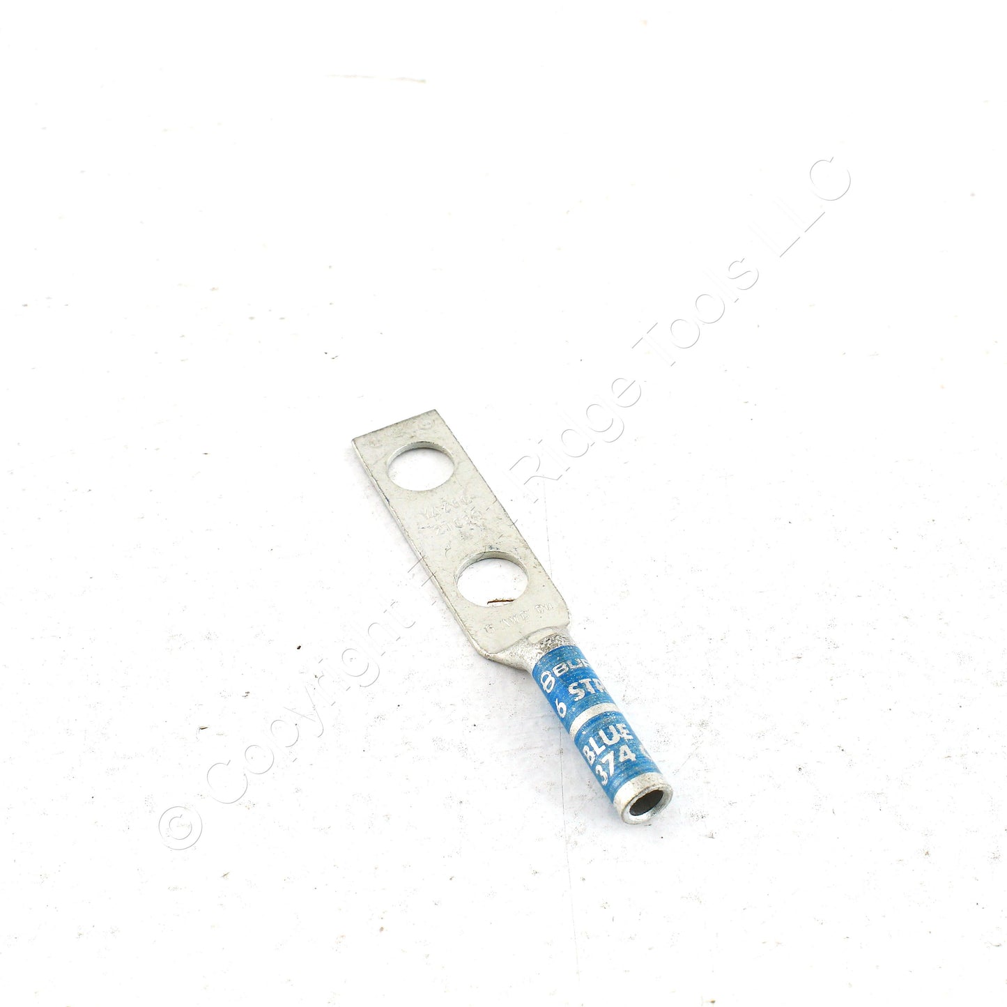 15 Hubbell Bonding Grounding Compression Lugs 6AWG 3/8" Holes Blue #7 HGBL06DB1