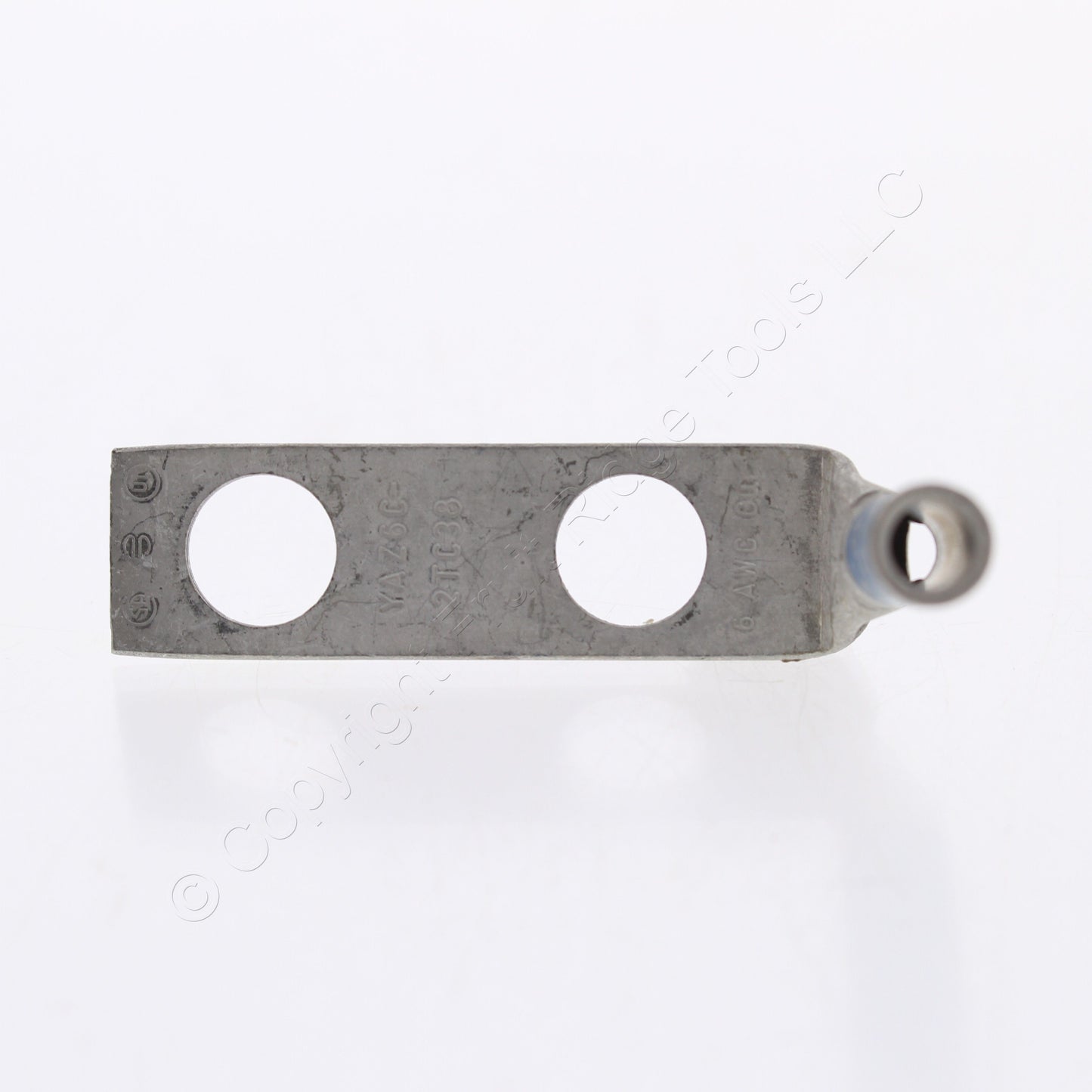 2 Hubbell Bonding Ground Compression Lugs 90� 6AWG 3/8" Holes Blue #7 HGBL06DB90