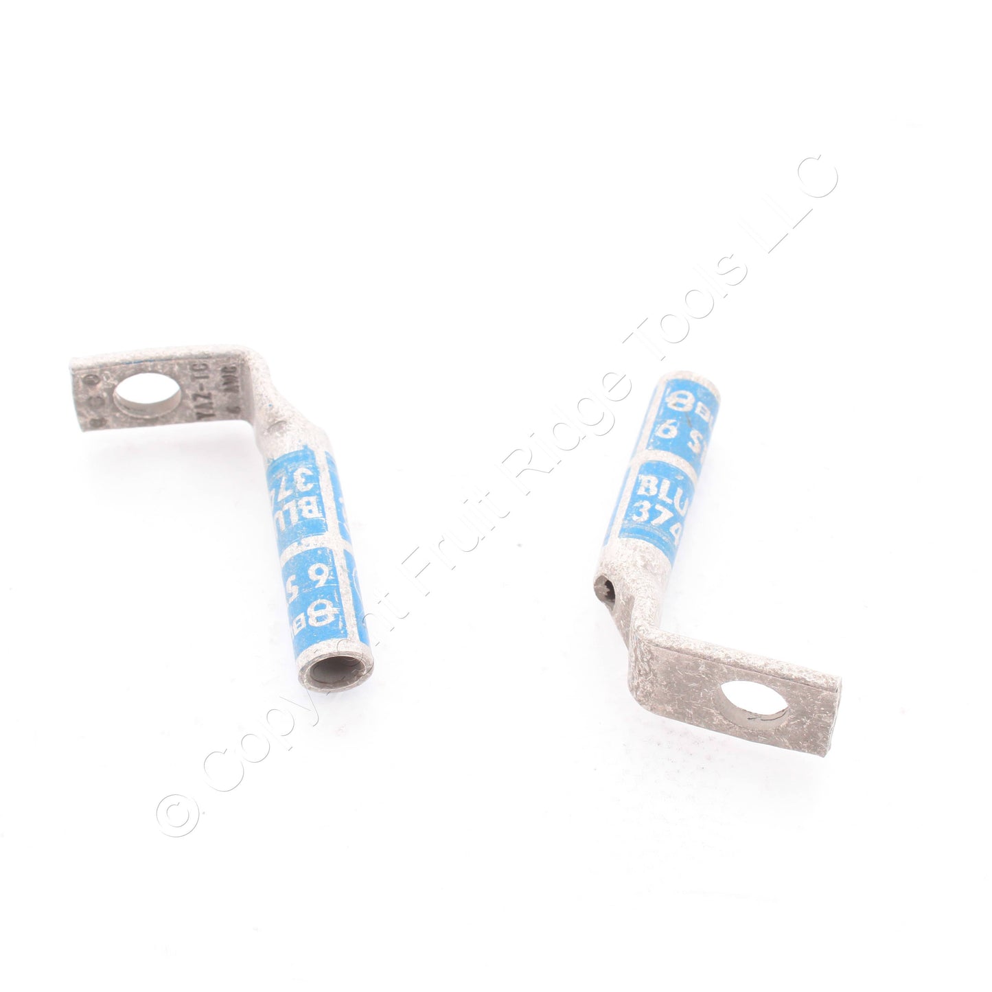 42 Hubbell Bonding Grounding Compression Lugs 90� 6AWG 1/4"Hole Blue #7 HGBL06SN
